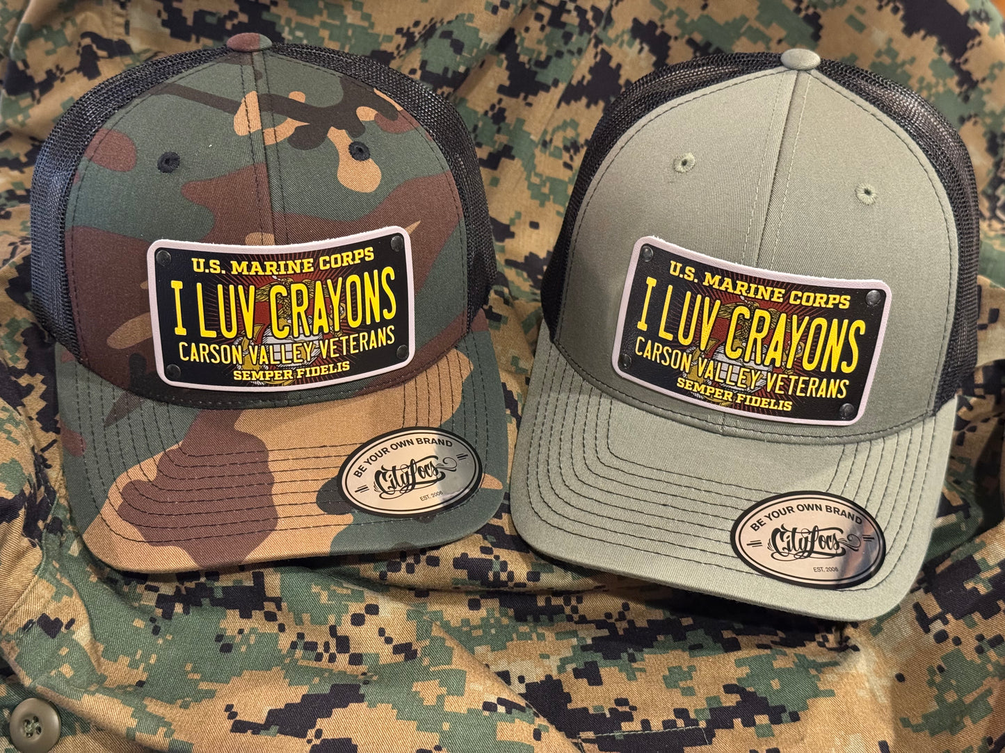Carson Valley Veterans - USMC Theme & Nevada Patriot Trucker Style Hats