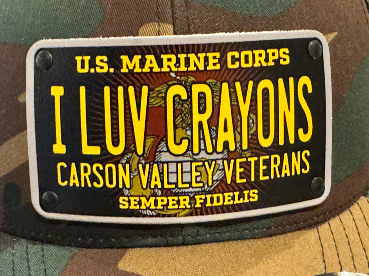Carson Valley Veterans - USMC Theme & Nevada Patriot Trucker Style Hats