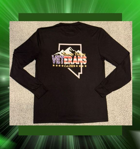 Long Sleeve T-Shirt - Carson Valley Veterans (CVV) - Logo
